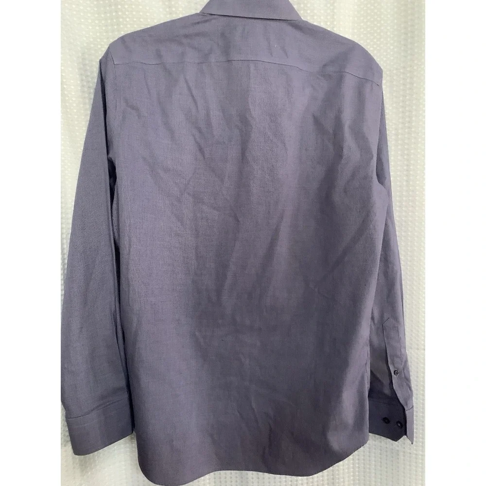 Banana Republic Grant Fit Button Up Wash‎ Shirt Mens Small Purple Long Sleeve